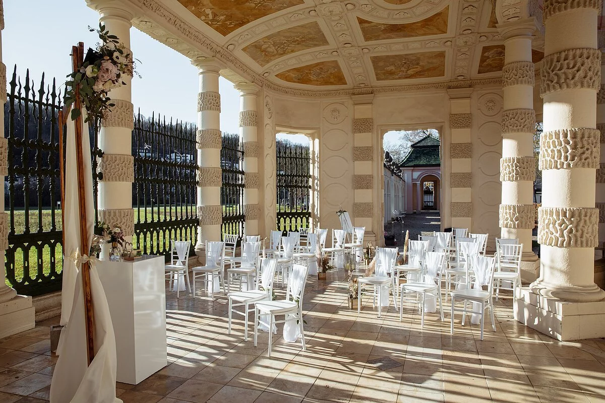 Muschelpavillon In Eichstätt für standesamtliche und freie Trauungen