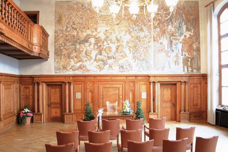 Historischer Sitzungssaal für standesamtliche Trauungen in Ingolstadt